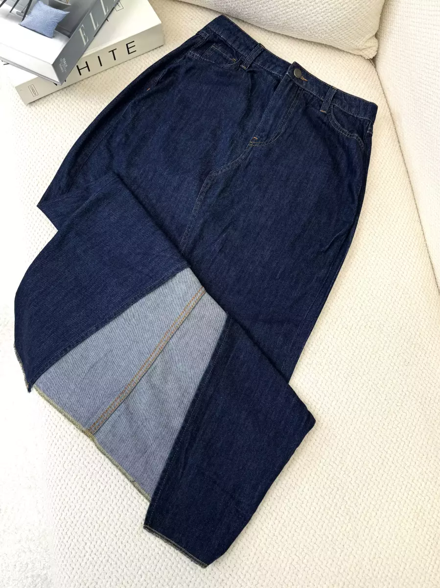 دامن جین تیره