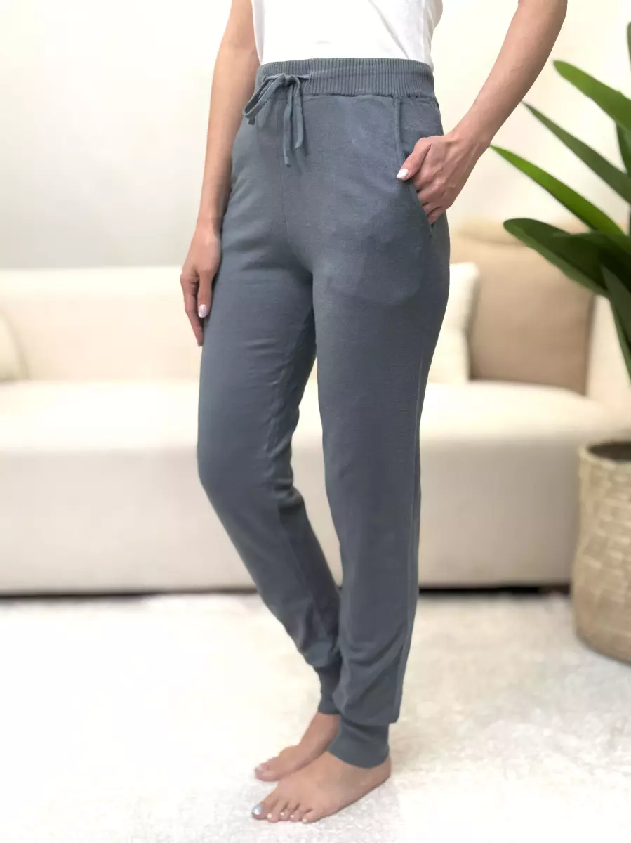 شلوار بافت(سبز-طوسی-آبی)