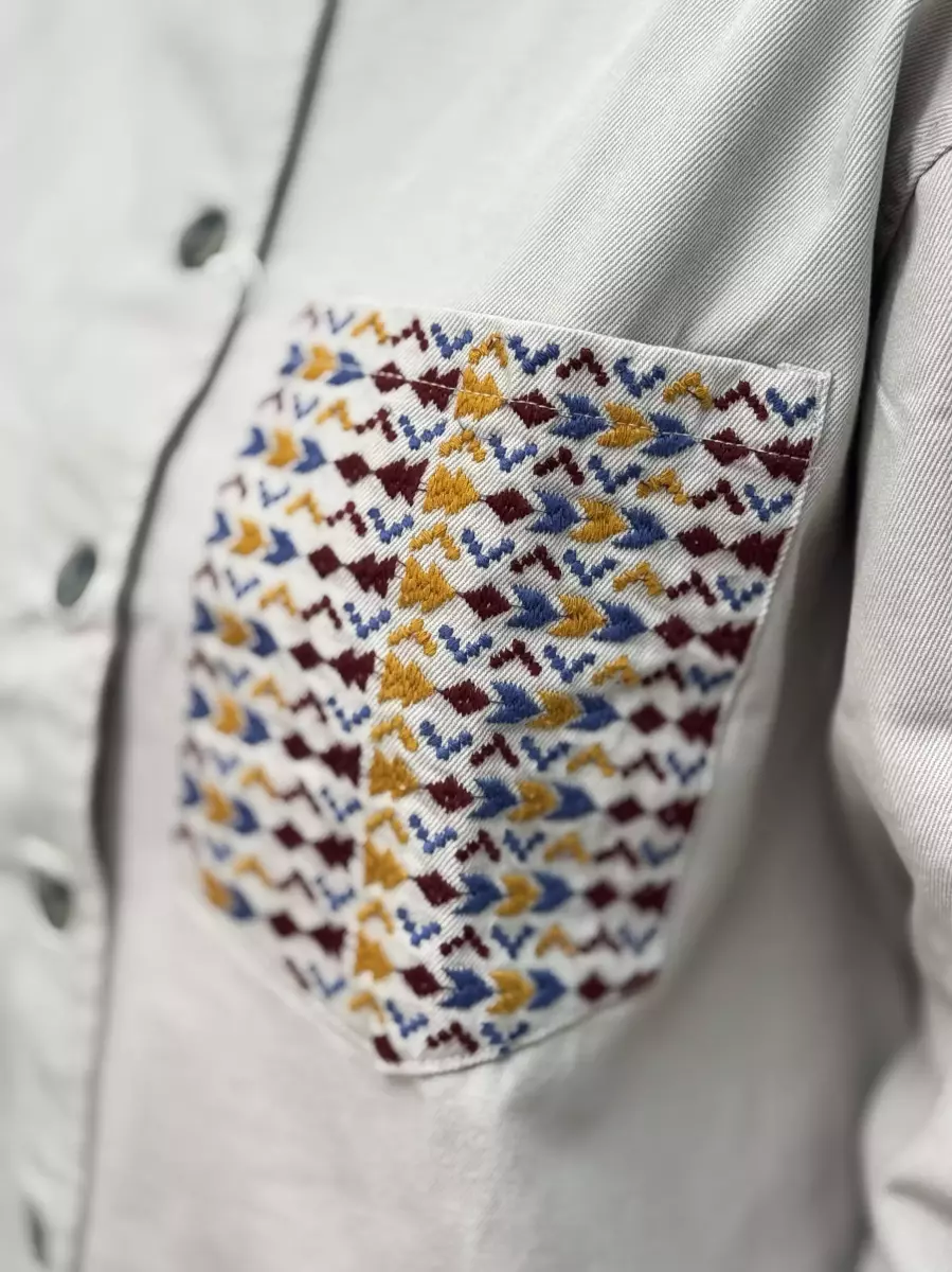 کت جین(جیب گلدوزی)