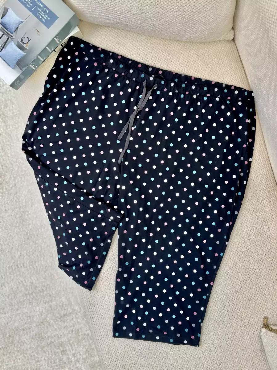 شلوارک خال خالی (مشکی و طوسی)