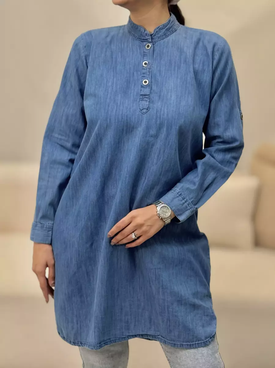 مانتوجین بلند 3 دکمه