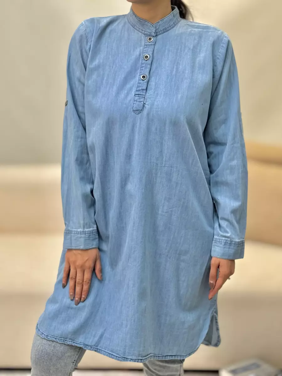 مانتوجین بلند 3 دکمه