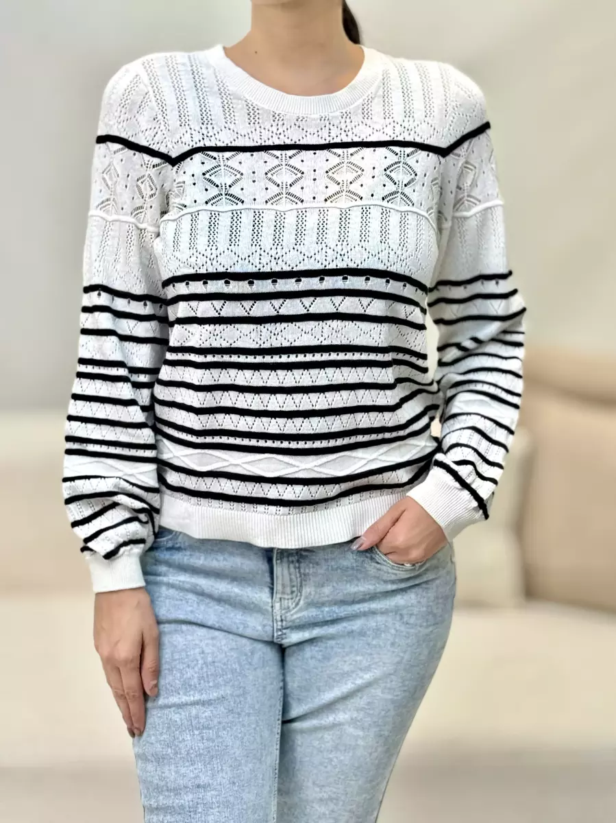 بافت شیری راه راه مشکی