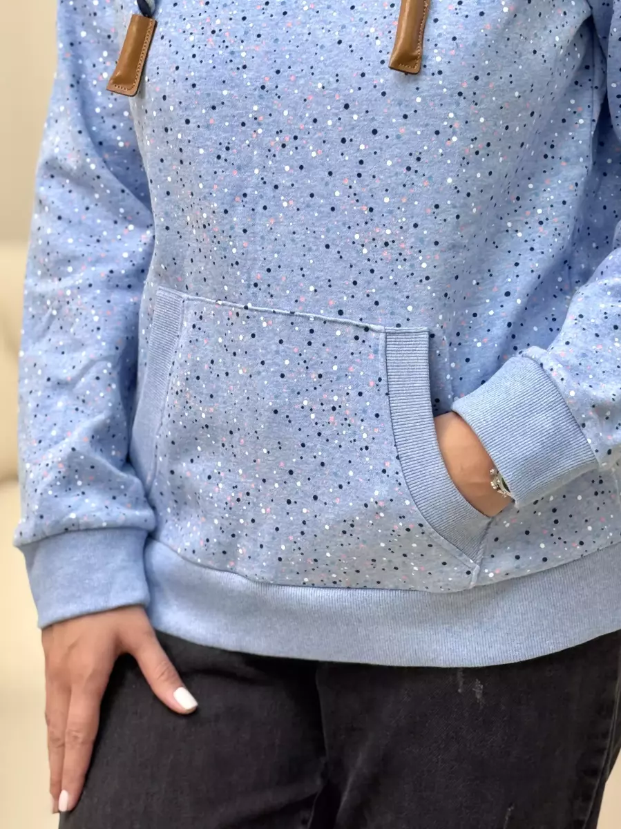 هودی طرح دار GINAآبی خال دار