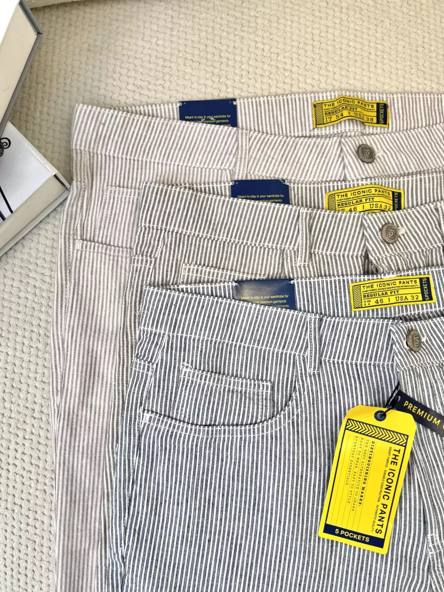 شلوارک لینن راه راه اسپرت