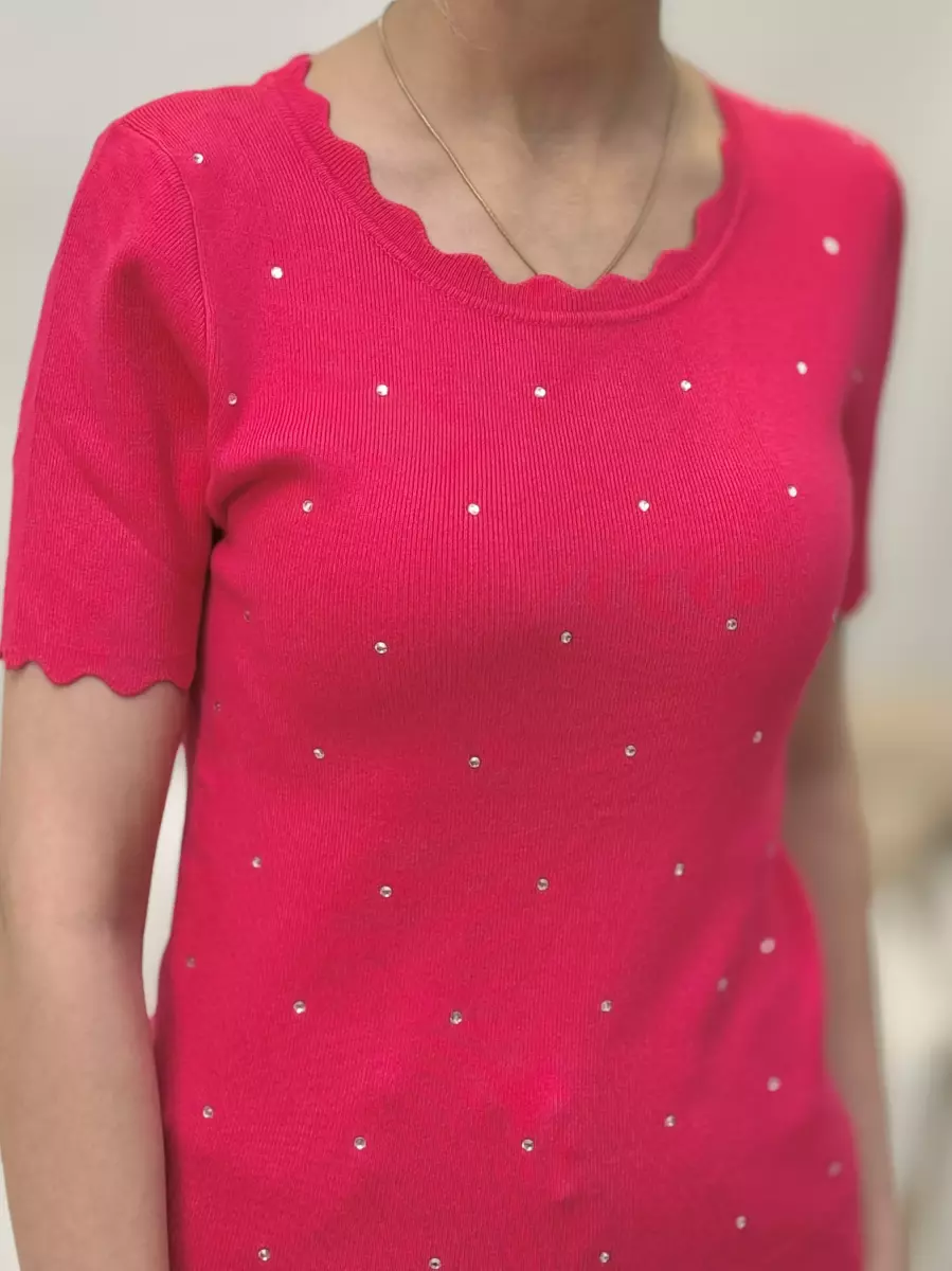 بافت یقه دالبر نگین دار