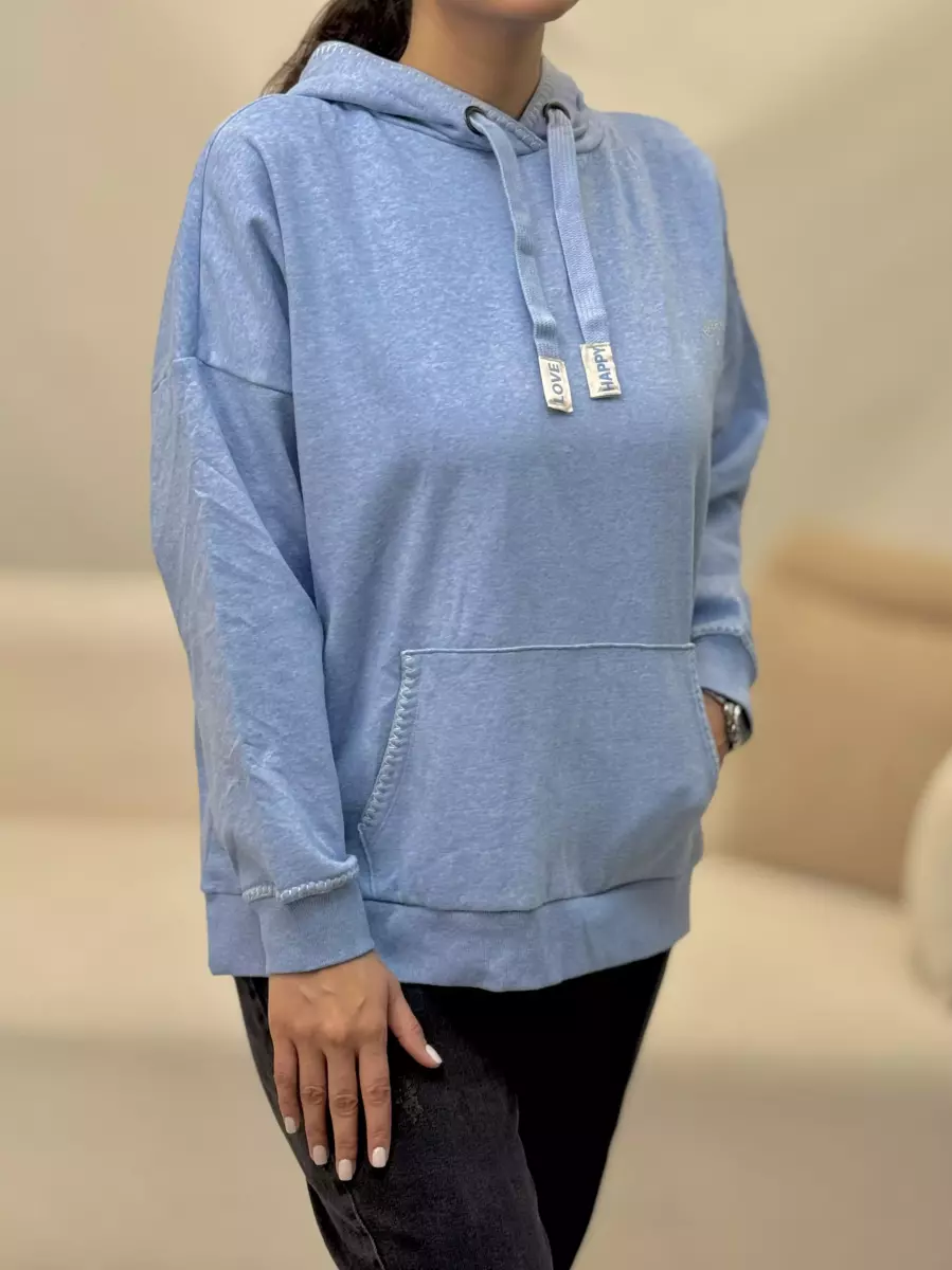 هودی آبی ساده