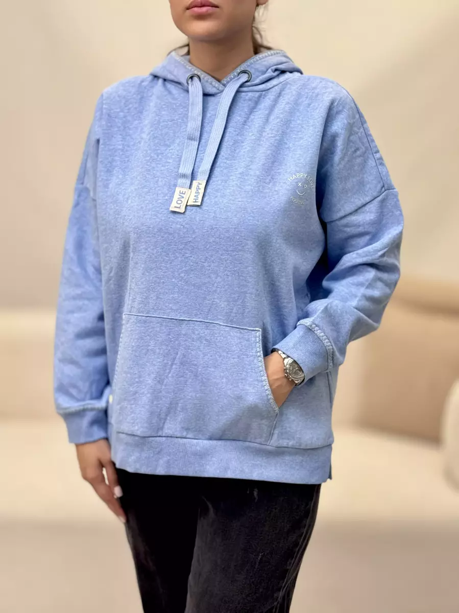 هودی آبی ساده