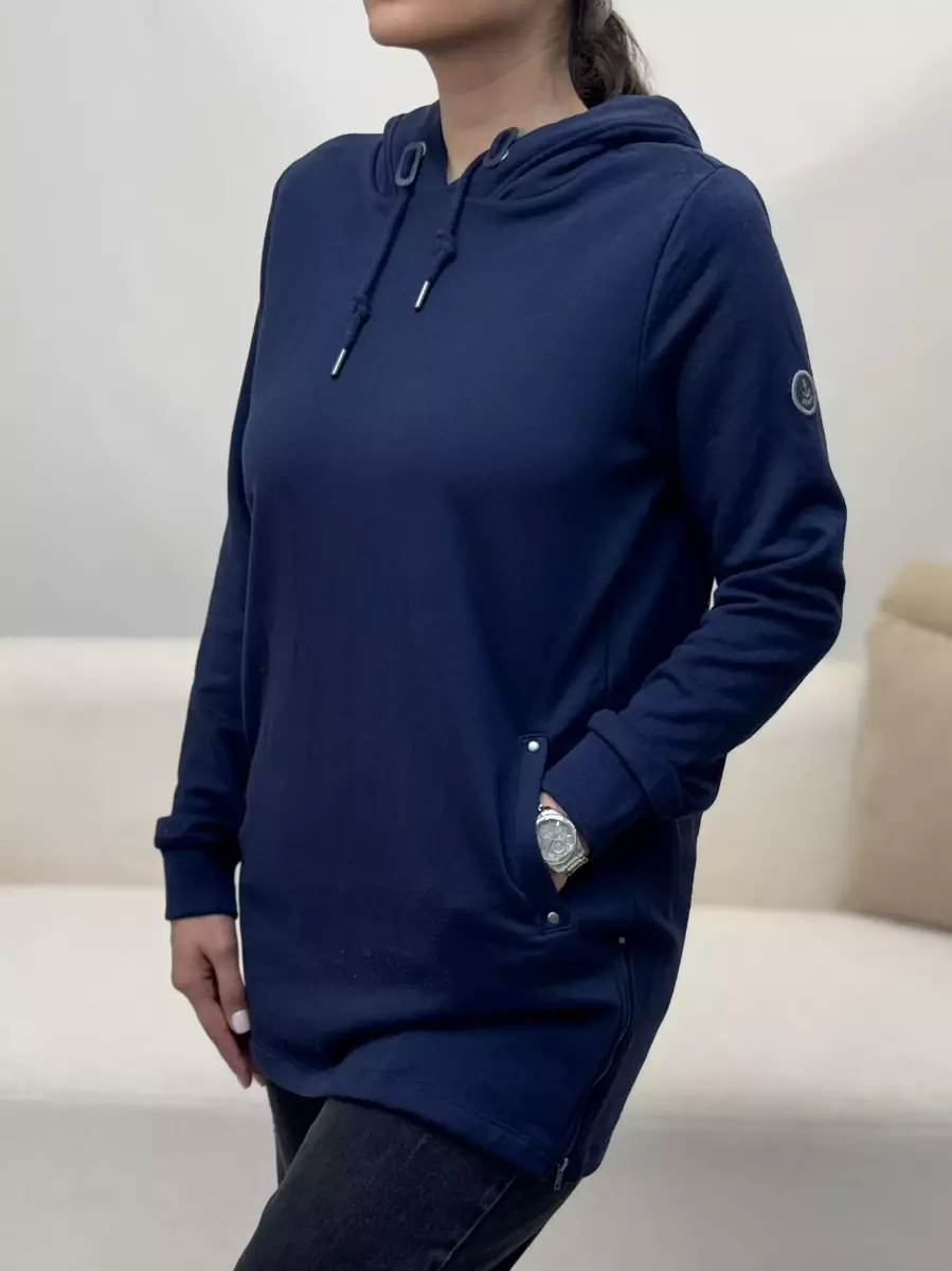 هودی سرمه ای بلند gina