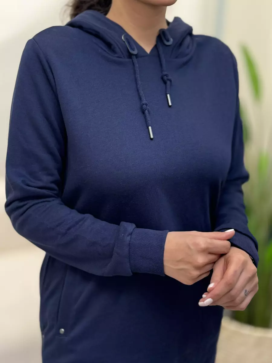 هودی سرمه ای بلند gina