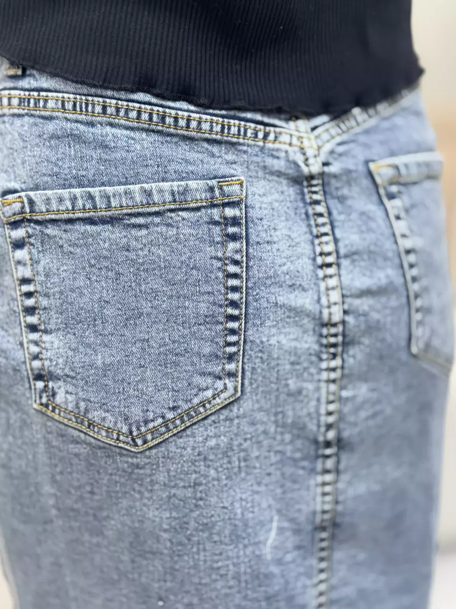 دامن جین دو جیب