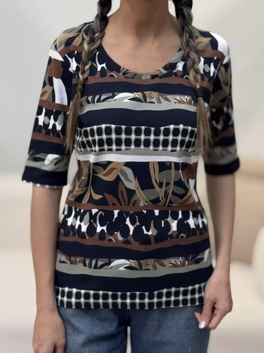 تیشرت کبریتی طرحدار (طرح روشن-طرح تیره)