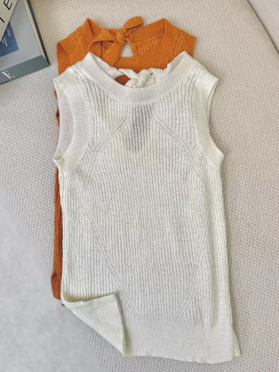 وست بافت پشت پاپیون(2رنگ)