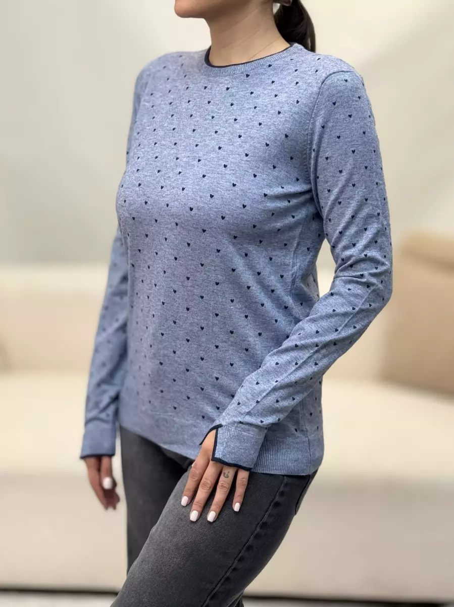 بافت طرح قلب آستین بلند