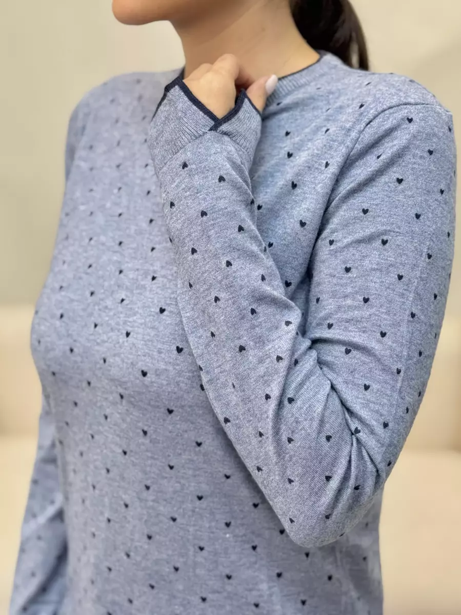 بافت طرح قلب آستین بلند