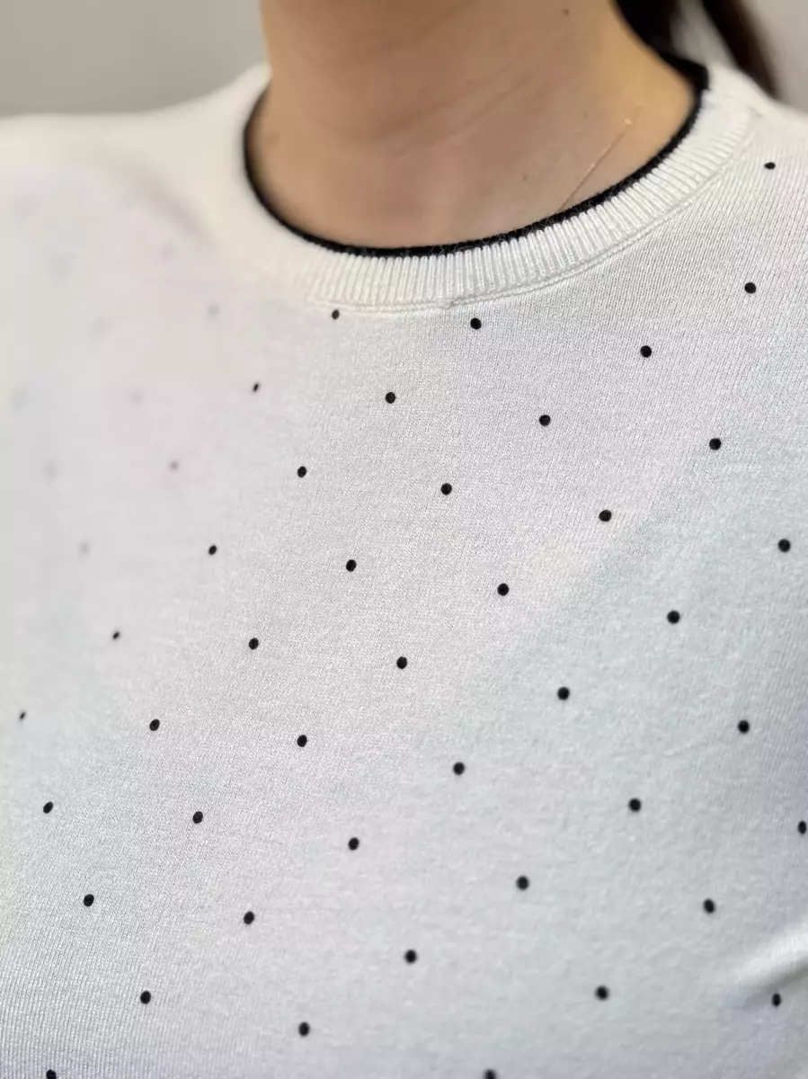 بافت خال دار آستین بلند