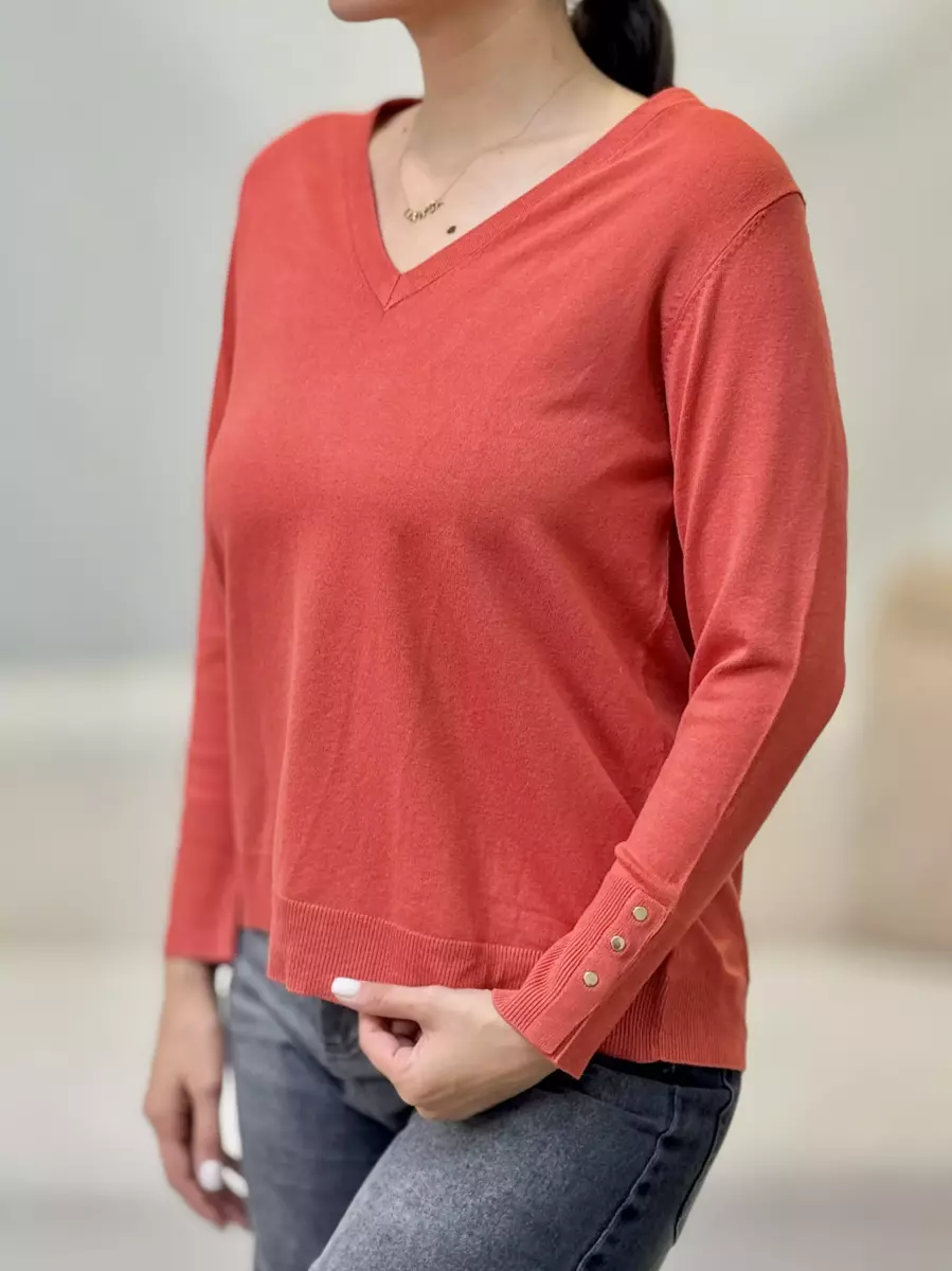 بافت یقه هفت آستین دکمه