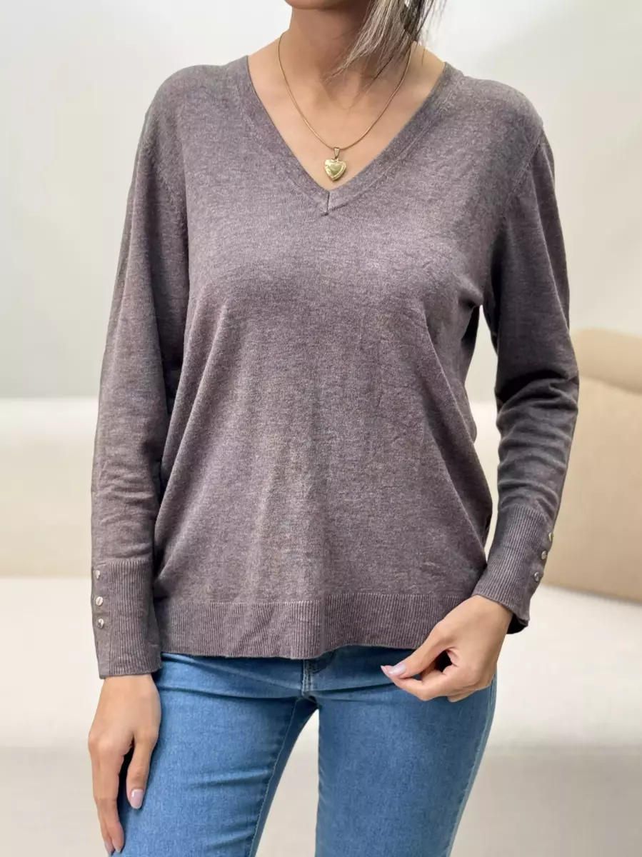 بافت یقه هفت آستین دکمه