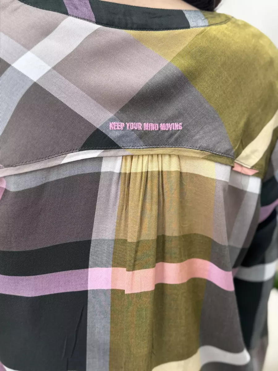 شومیز چهارخانه سبز