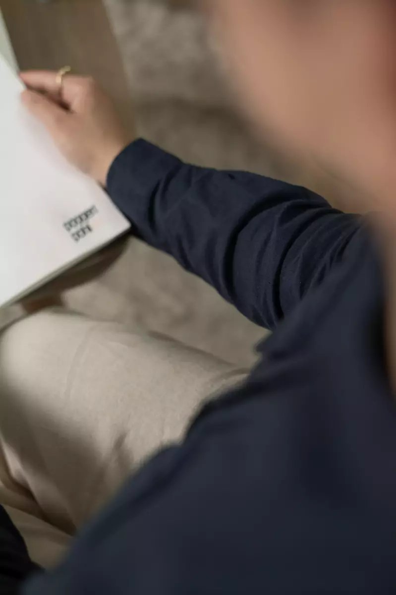 شومیز لینن دوجیب سیسیل(سرمه ای-مشکی)