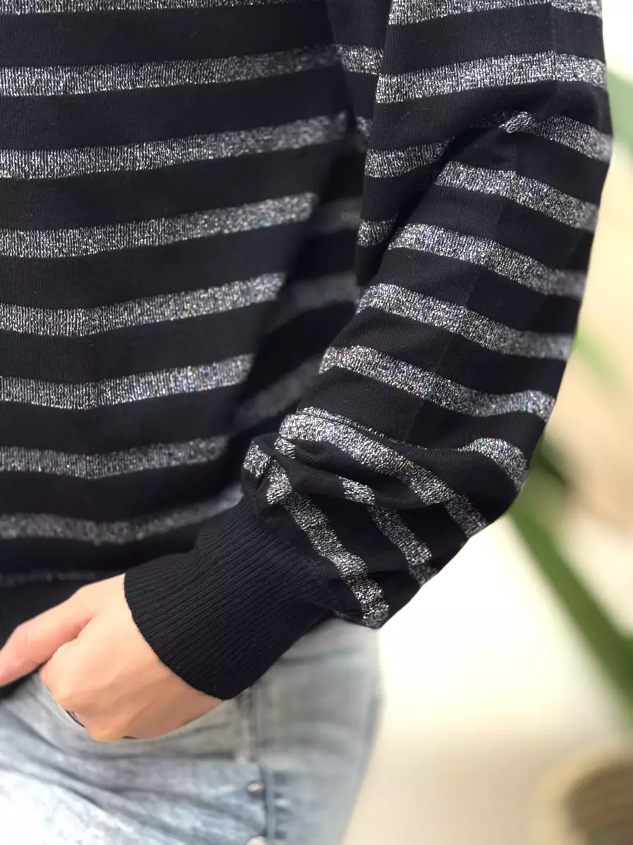 بافت لمه راه راه (مشکی-نسکافه ای)