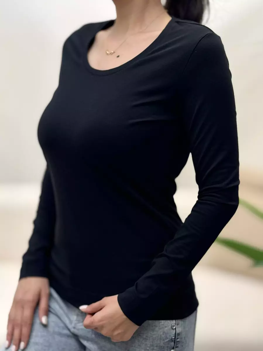 بلوز آستین بلند ساده