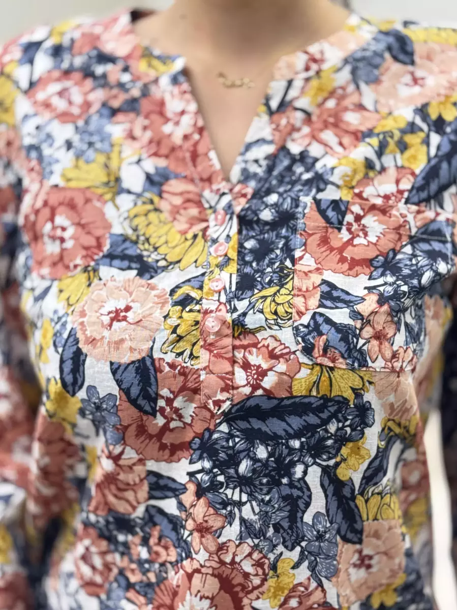 شومیز گلدار اسمارا