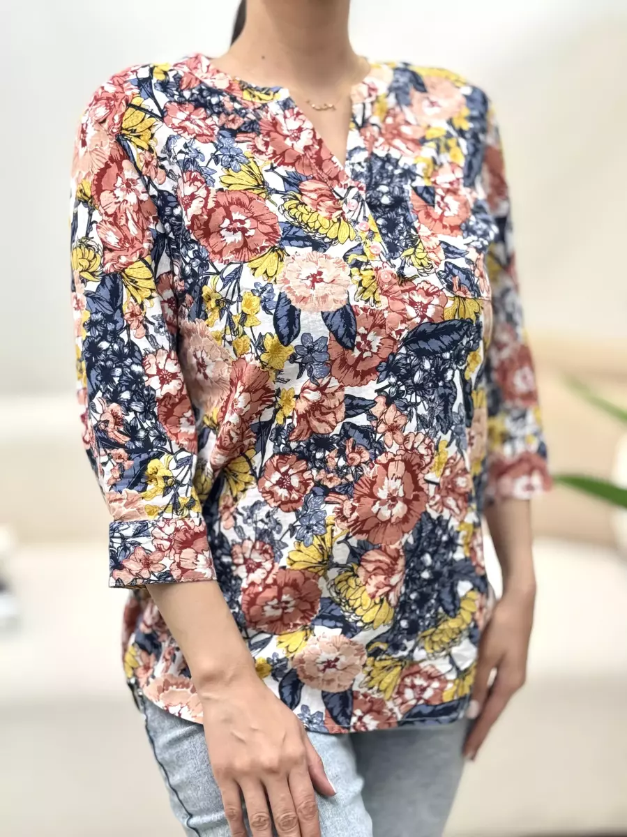 شومیز گلدار اسمارا