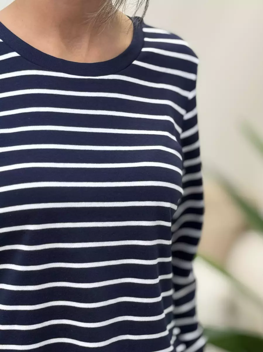 بلوز راه راه سرمه ای