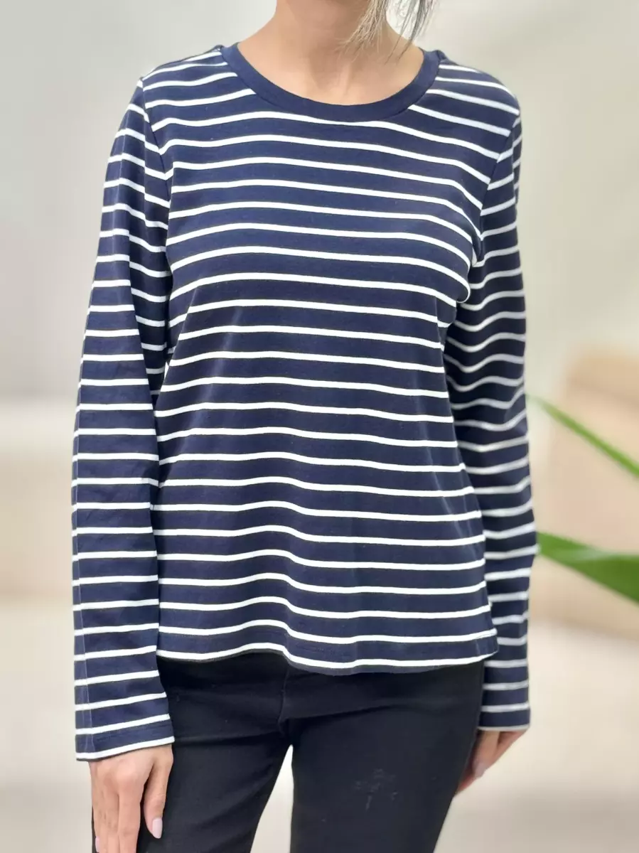 بلوز راه راه سرمه ای