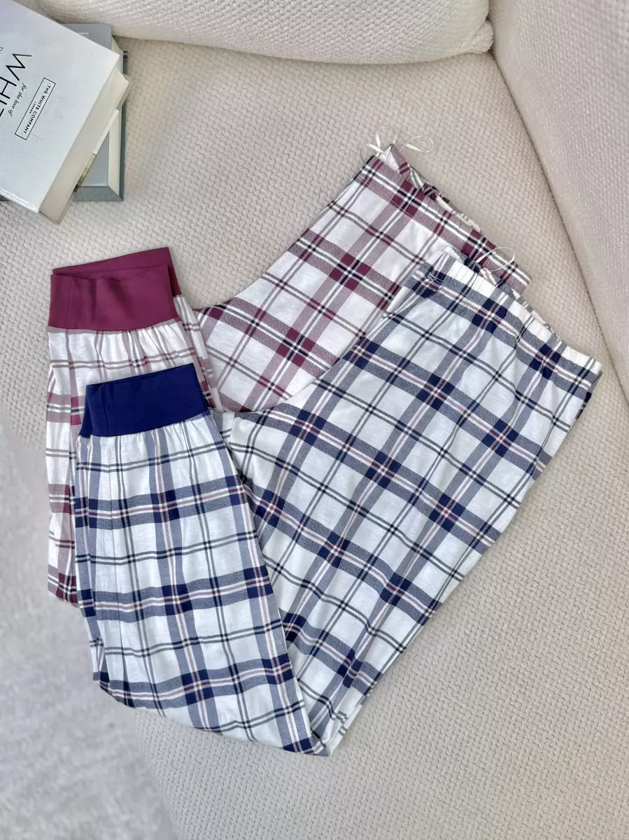 شلوار راحتی چهارخانه