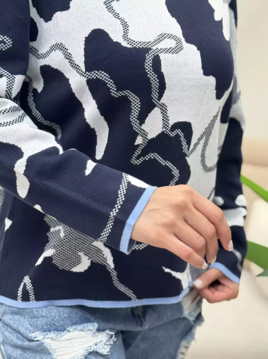 بافت سرمه ای طرحدار