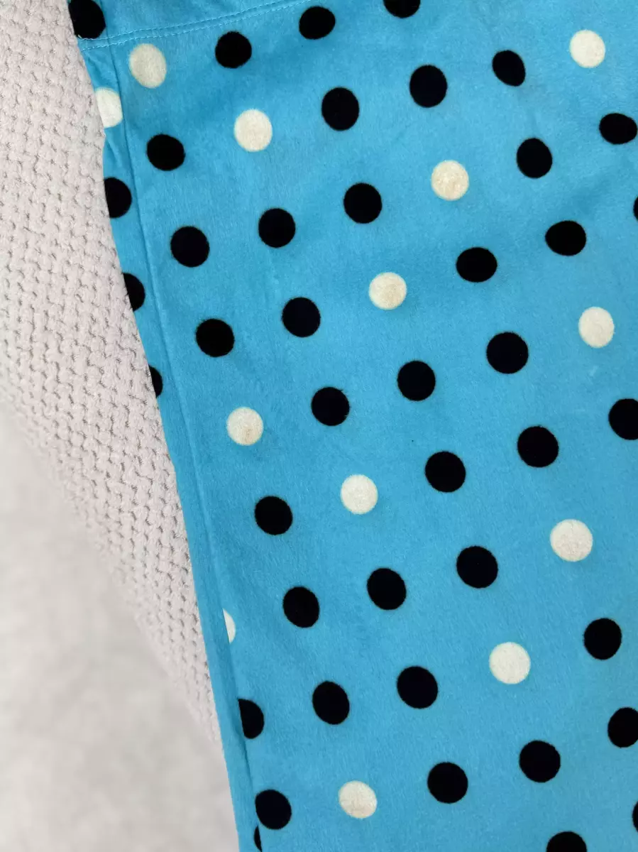 شلوار راحتی آبی خالدار تدی