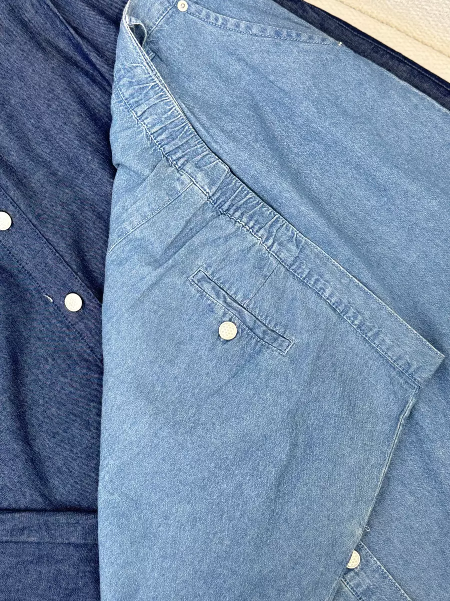 دامن جین جلو دکمه