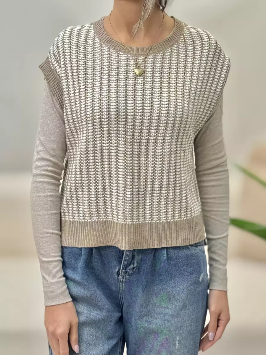 وست بافت پشت دکمه ikka