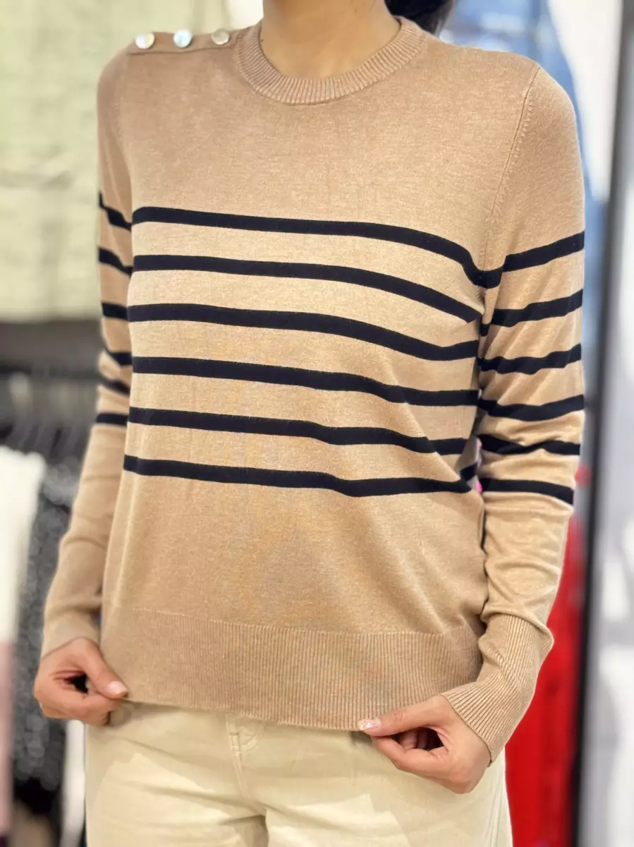 بافت سبز راه راه(سرشانه دکمه)