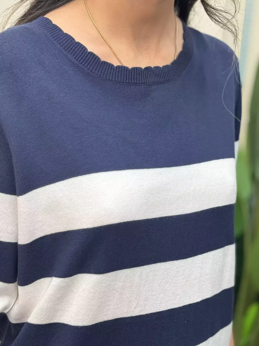 بافت راه راه سفید سرمه ای