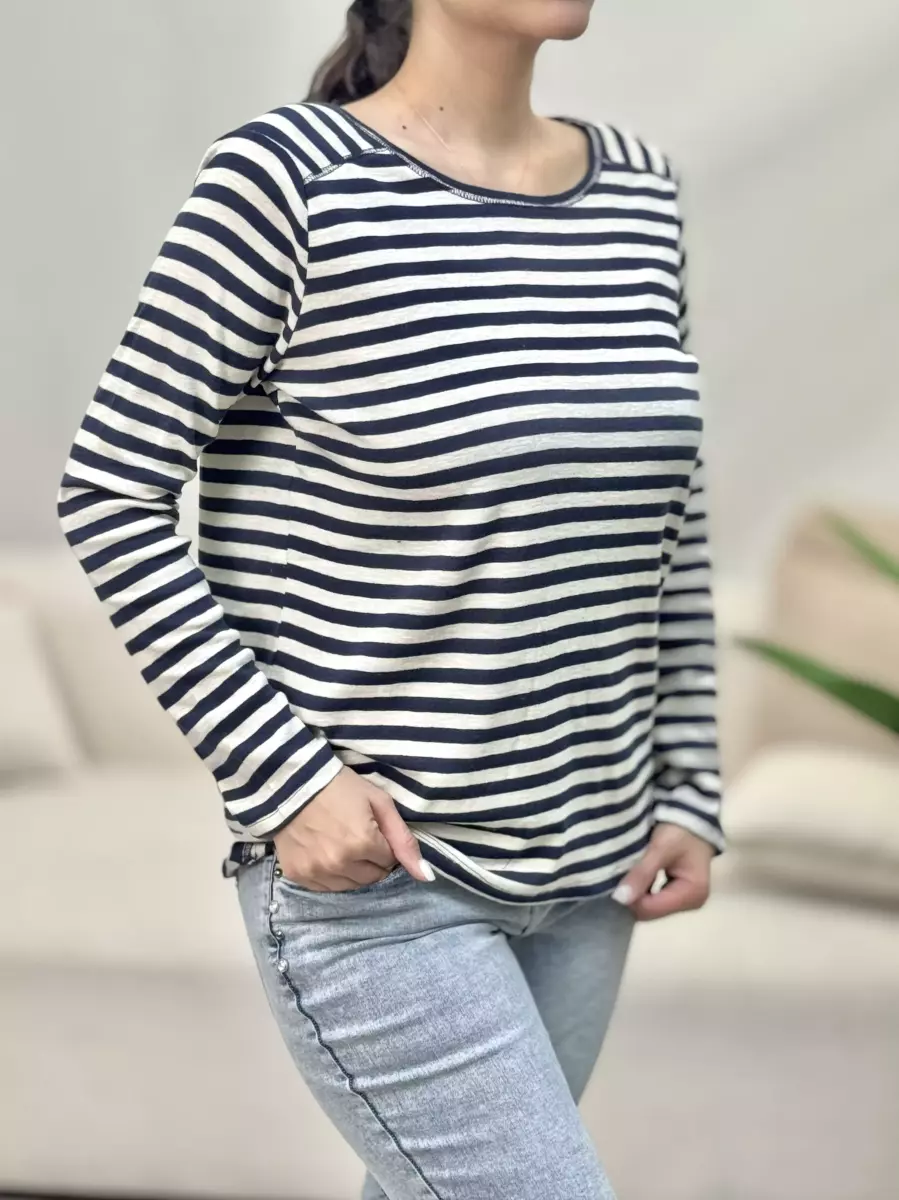 بلوز پاییزه راه راه GINA