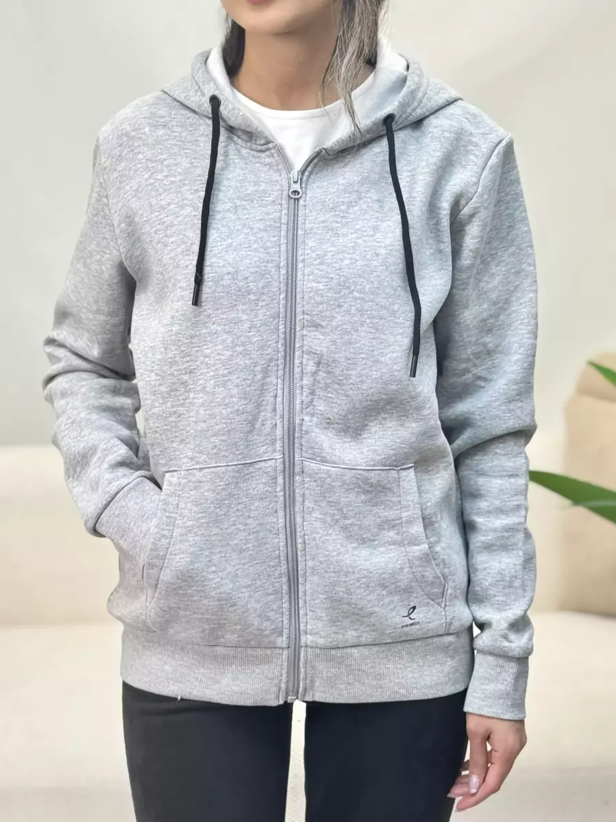 سویشرت طوسی کلاه دار