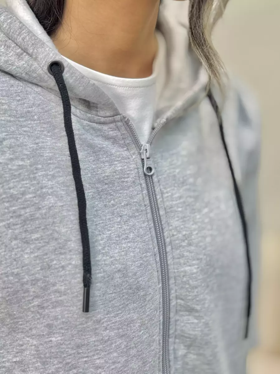 سویشرت طوسی کلاه دار