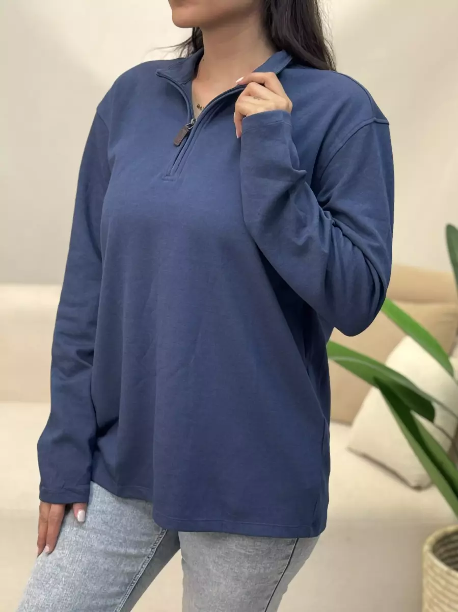 دورس نیم زیپ (کرم/سرمه ای)