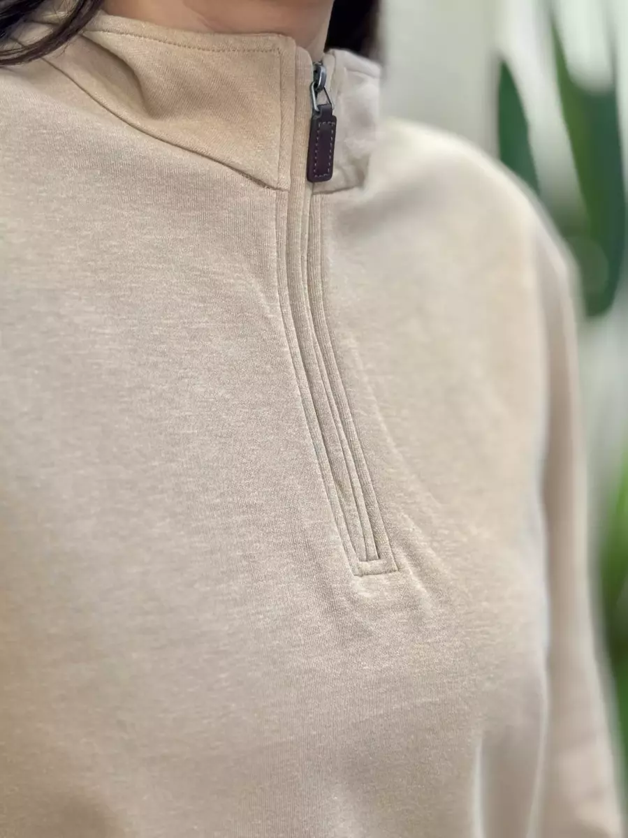 دورس نیم زیپ (کرم/سرمه ای)
