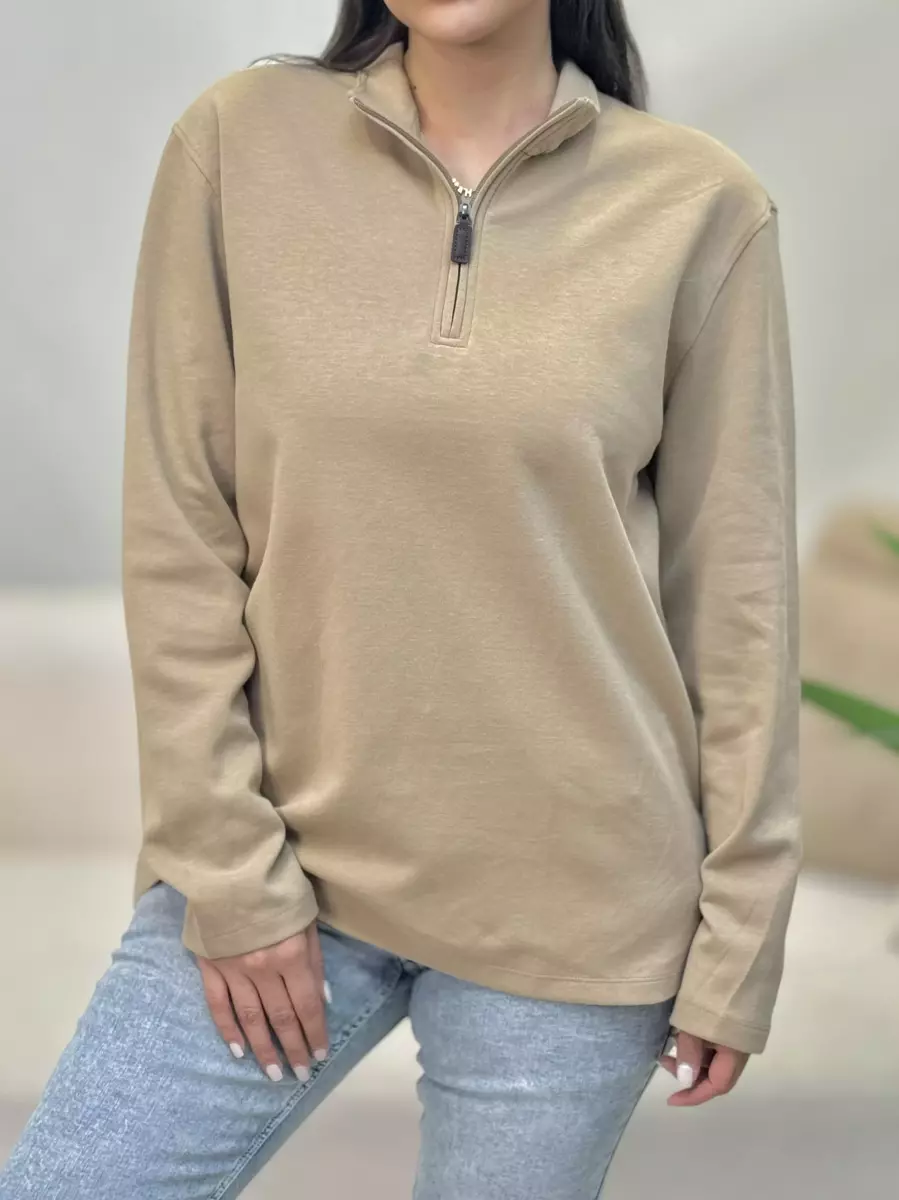 دورس نیم زیپ (کرم/سرمه ای)