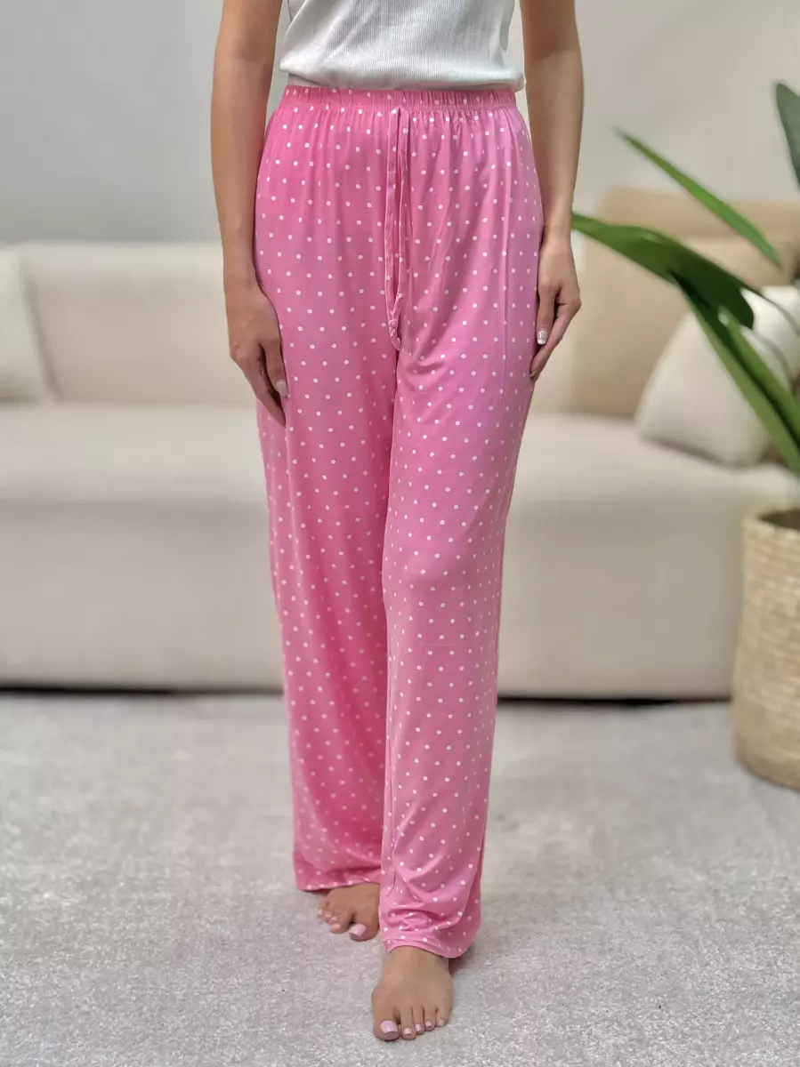 شلوار راحتی صورتی (2طرح)