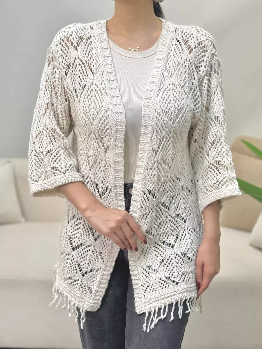 رویه قلاب بافی شیری پایین ریش