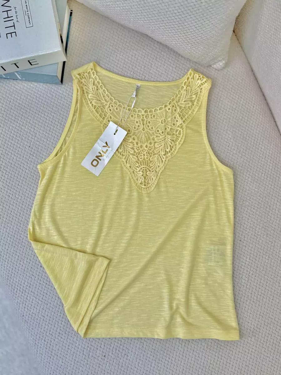 تاپ گیپوردار لیمویی و سفید