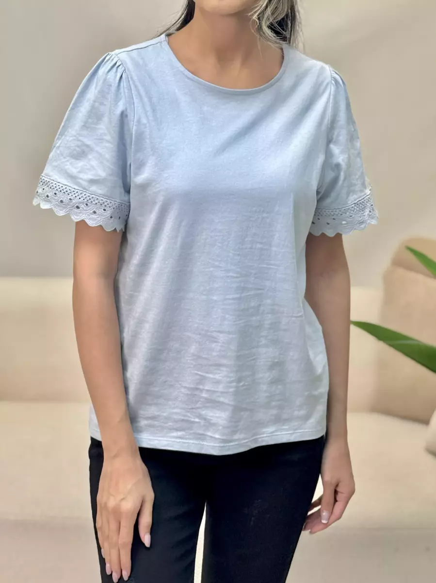 تیشرت آستین گیپور (4رنگ)