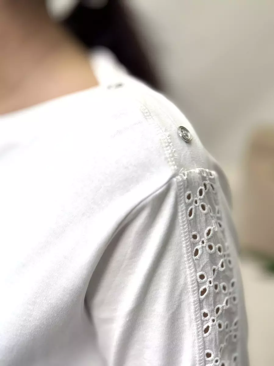 بلوز آستین بلند خامه دوزی