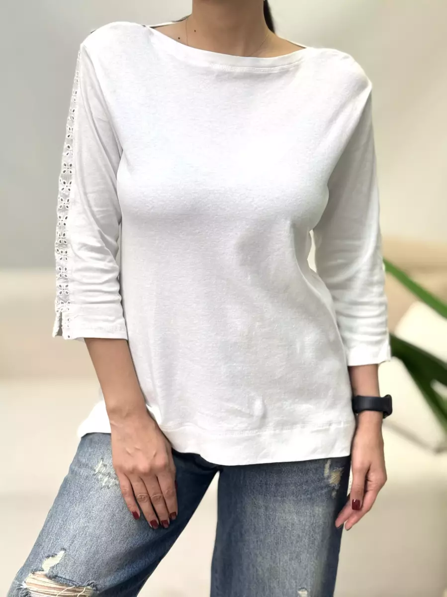 بلوز آستین بلند خامه دوزی