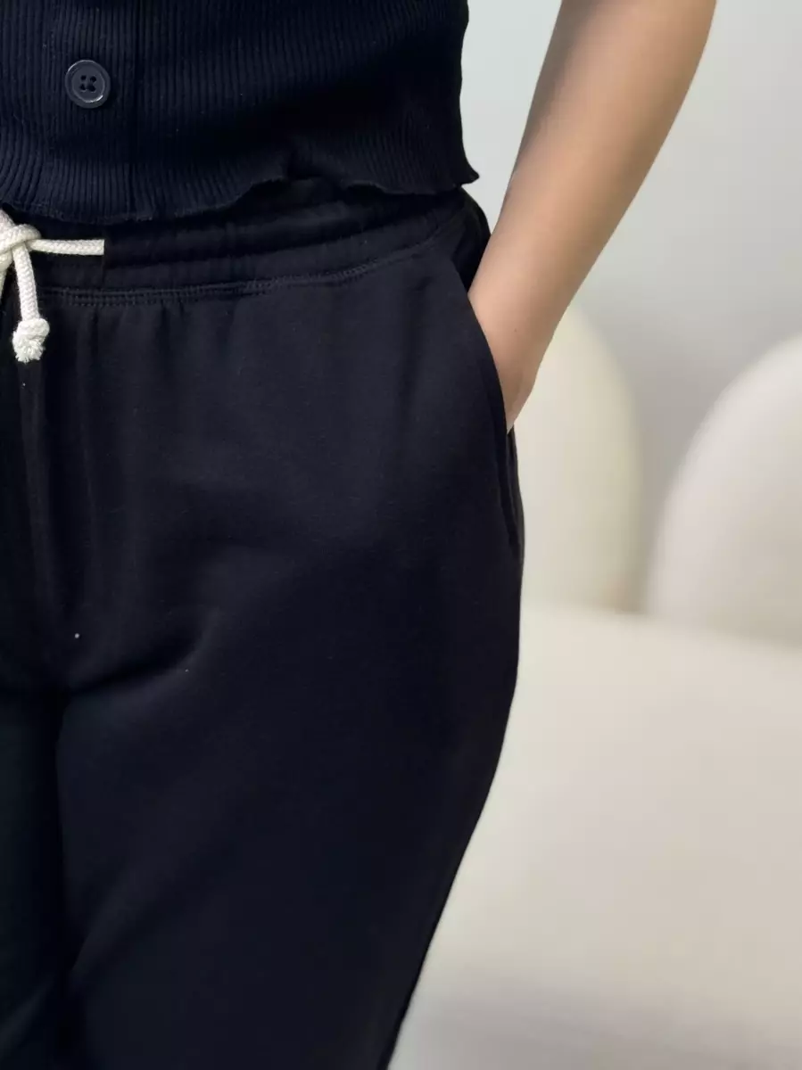 شلوار اسلش مشکی پایین گت